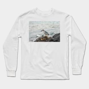 Black-crowned night heron of hawaii 6 Long Sleeve T-Shirt